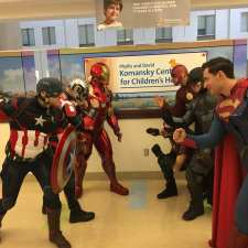 super heroes at children's hospital