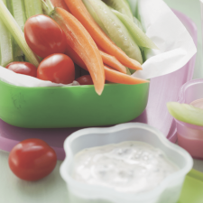 vegetables and dip