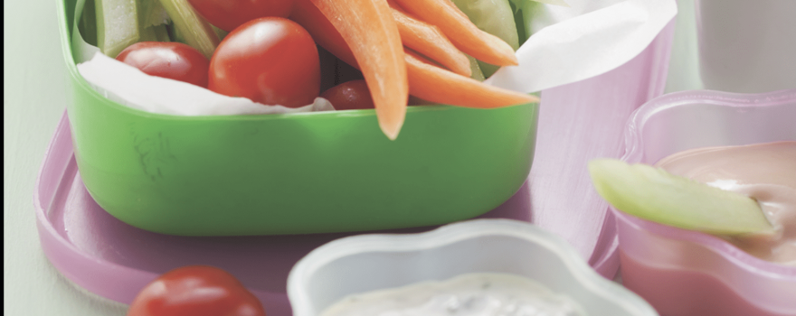 vegetables and dip