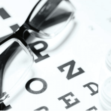 glasses and eye chart