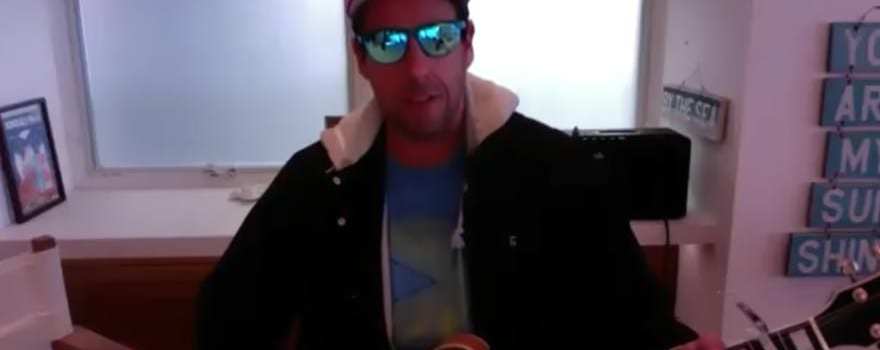 adam sandler with guitar