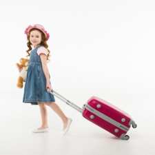 girl with suitcase