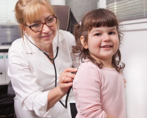 girl visits doctor