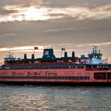 Staten Island Ferry at dusk