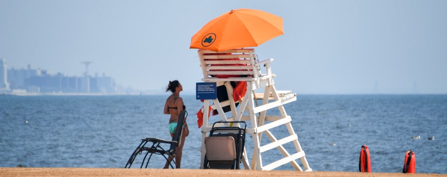 lifeguard at beach