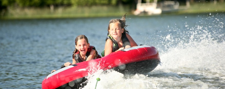 children water tubing