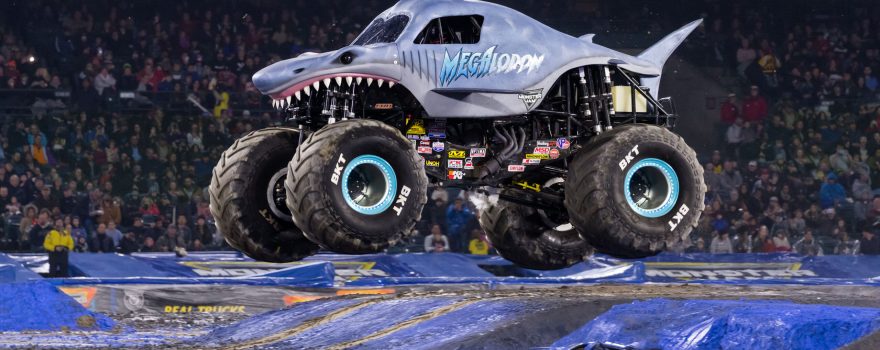 a large truck with big wheels that will compete in Monster Jam in New Jersey and New York