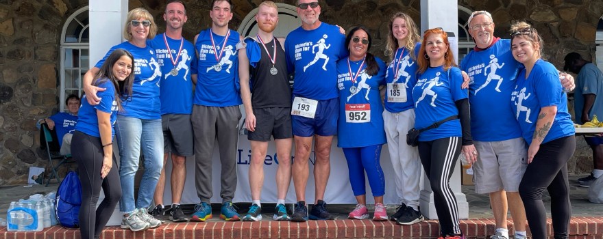 father of organ donor with his family