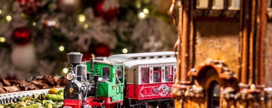 Holiday train show in New York Botanical Garden