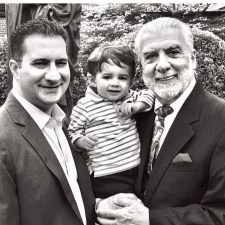 Photo of Jerry Cammarata, who supports paid family leave in New York, with his son and grandson.